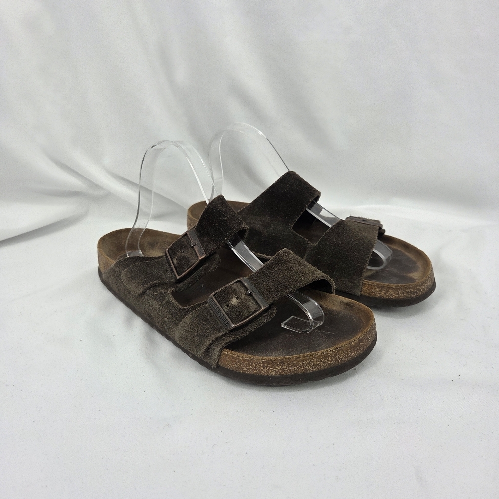 Birkenstock Arizona Brown Suede Sandals sz 41